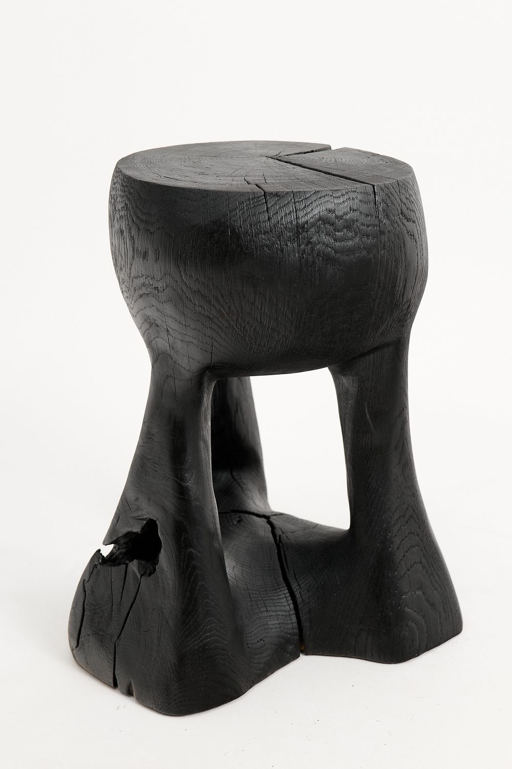 Jownik, Charred Sculptural Side Table Jownik, Charred Sculptural Side Table