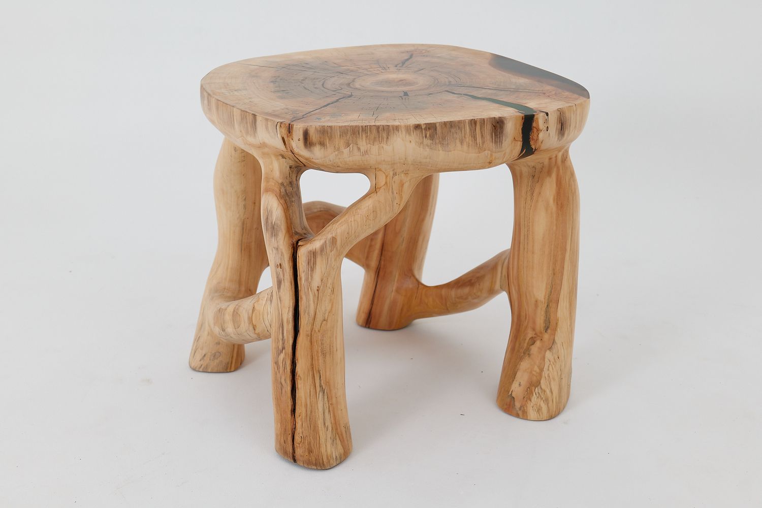 Sculptural Coffee Table, Solid Wood, Contemporary Design, Handmade, Logniture Sculptural Coffee Table, Solid Wood, Contemporary Design, Handmade, Logniture