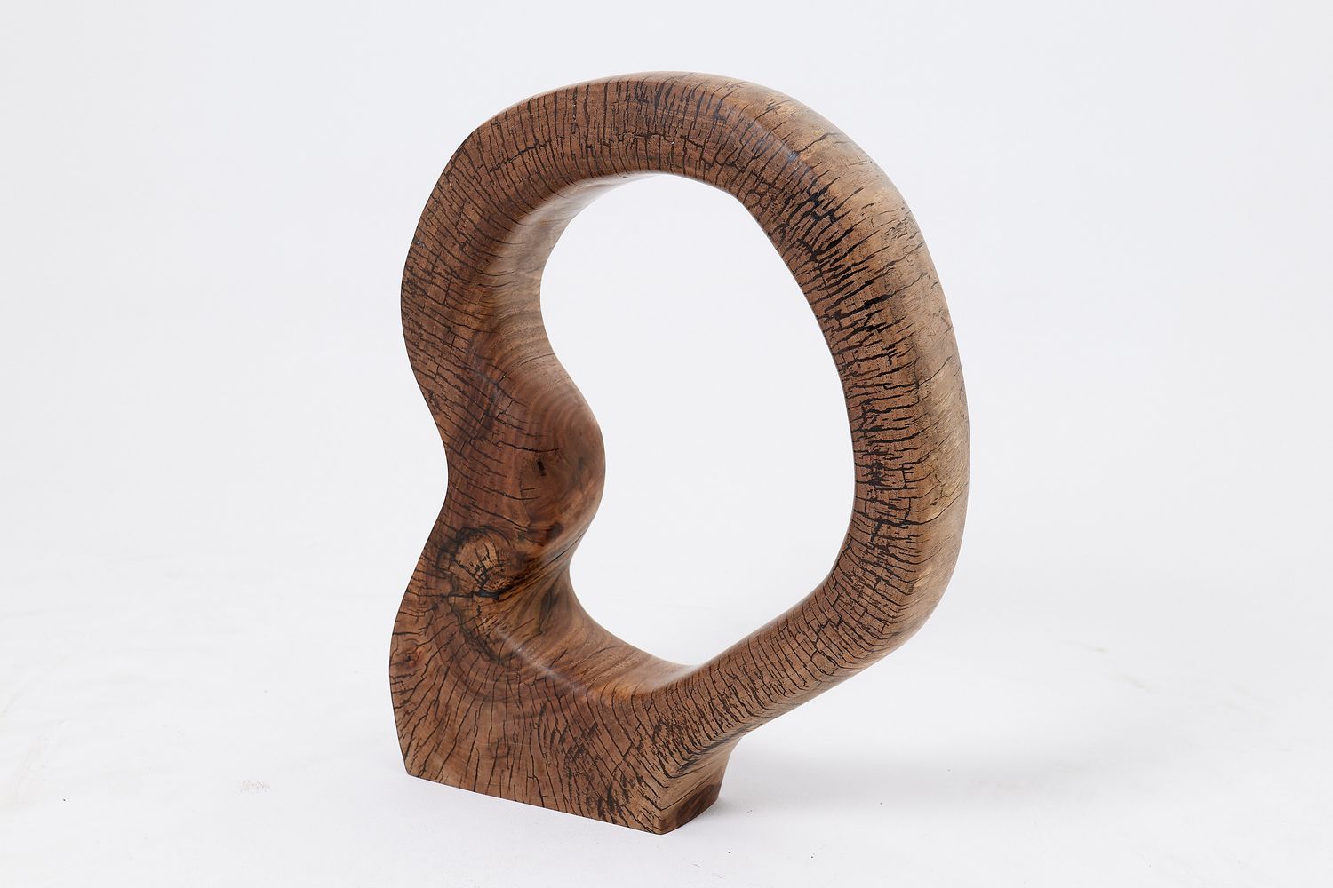 Still Stand Abstract Wood Sculpture, Chainsaw Carved, Walnut Still Stand Abstract Wood Sculpture, Chainsaw Carved, Walnut