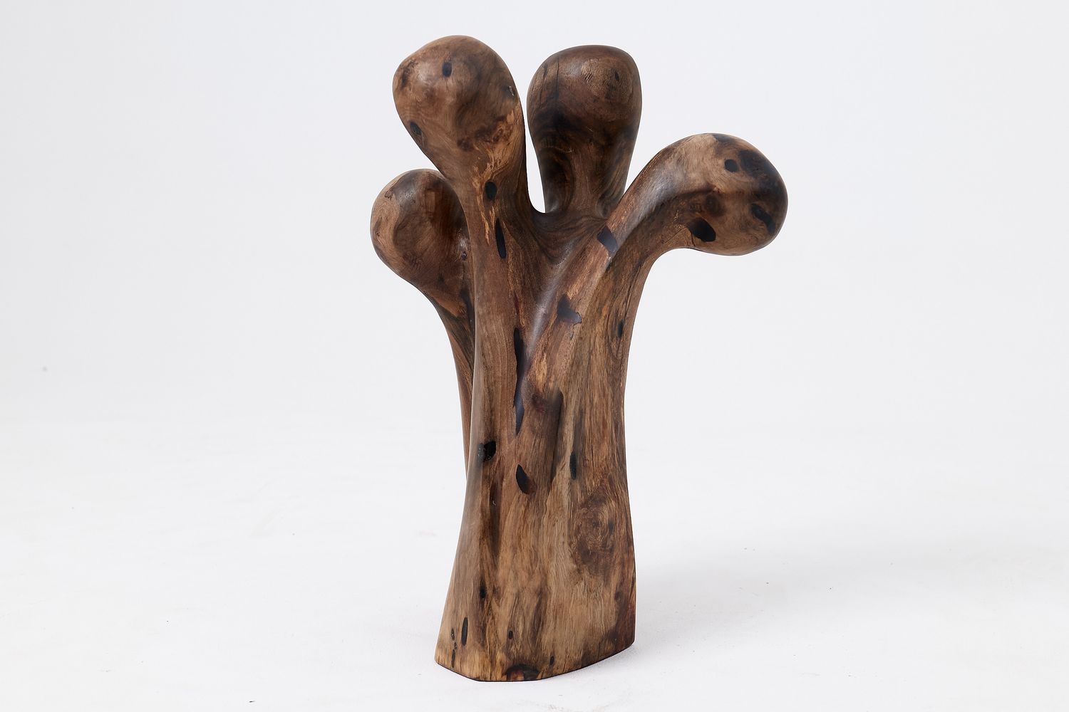 Still Stand Abstract Wood Sculpture, Chainsaw Carved, Walnut Still Stand Abstract Wood Sculpture, Chainsaw Carved, Walnut