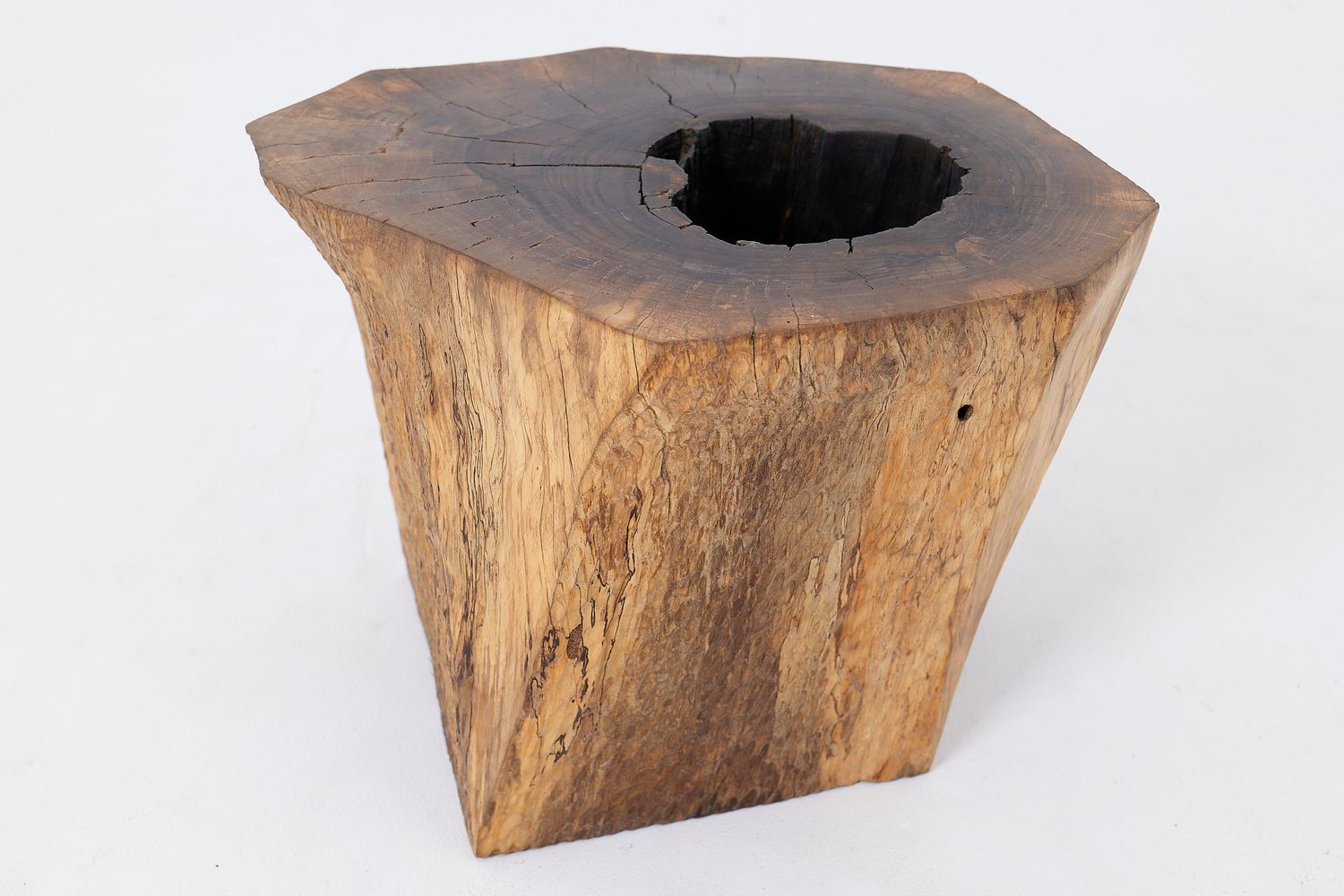 Organic, Live-Edge, Side Table, Walnut, Handmade