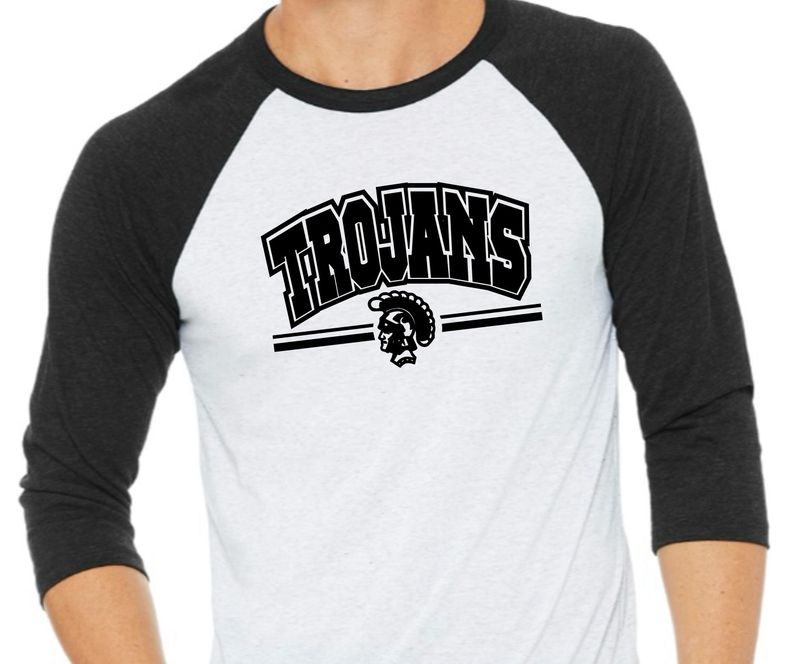 Unisex 3/4 Sleeve Raglan