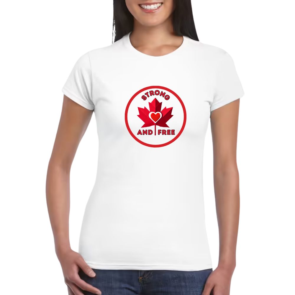 Strong and Free (Circular) - Sustainable Cotton T-shirt - Women