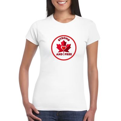Strong and Free (Circular) - Sustainable Cotton T-shirt - Women