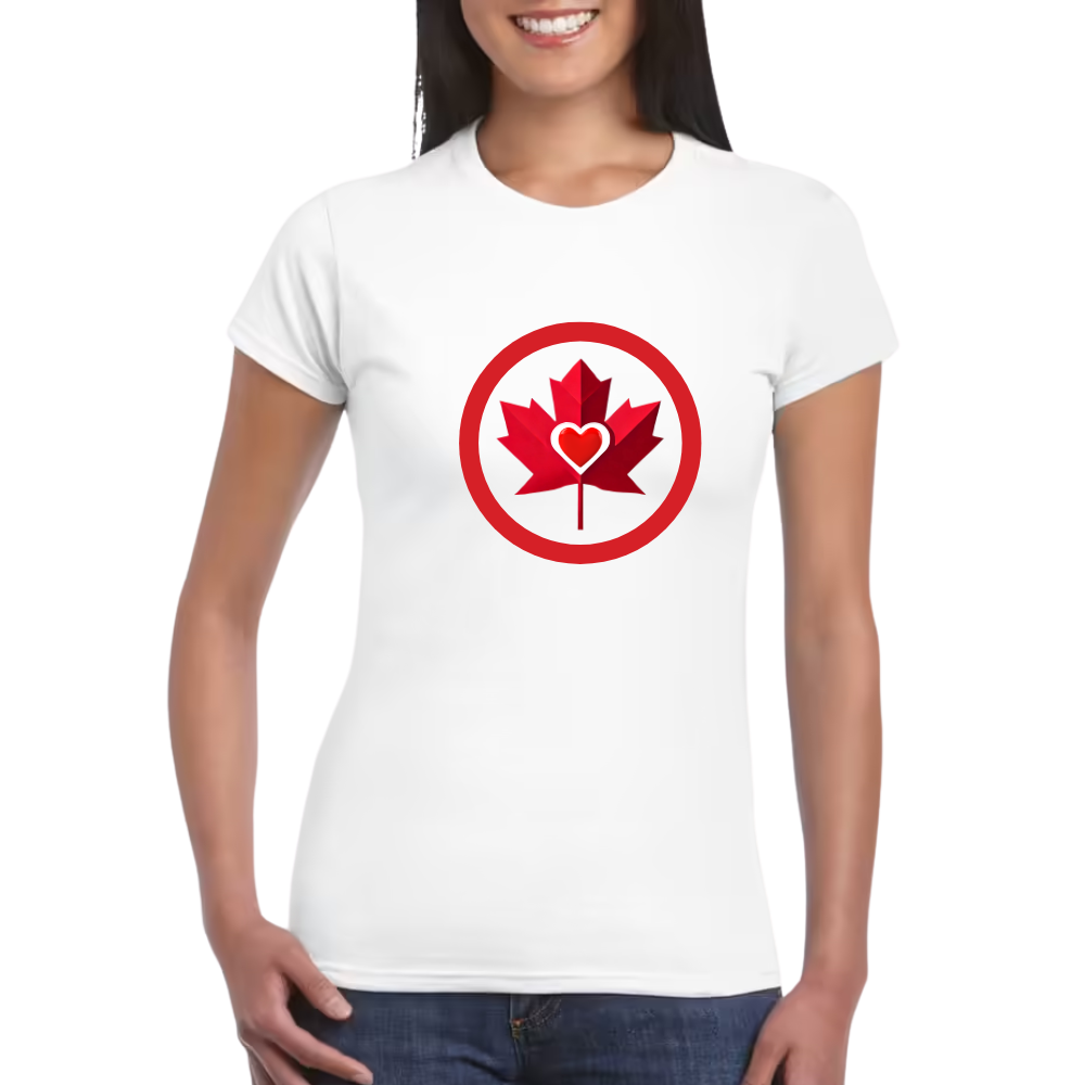 Canada Love - Sustainable Cotton T-shirt - Women's