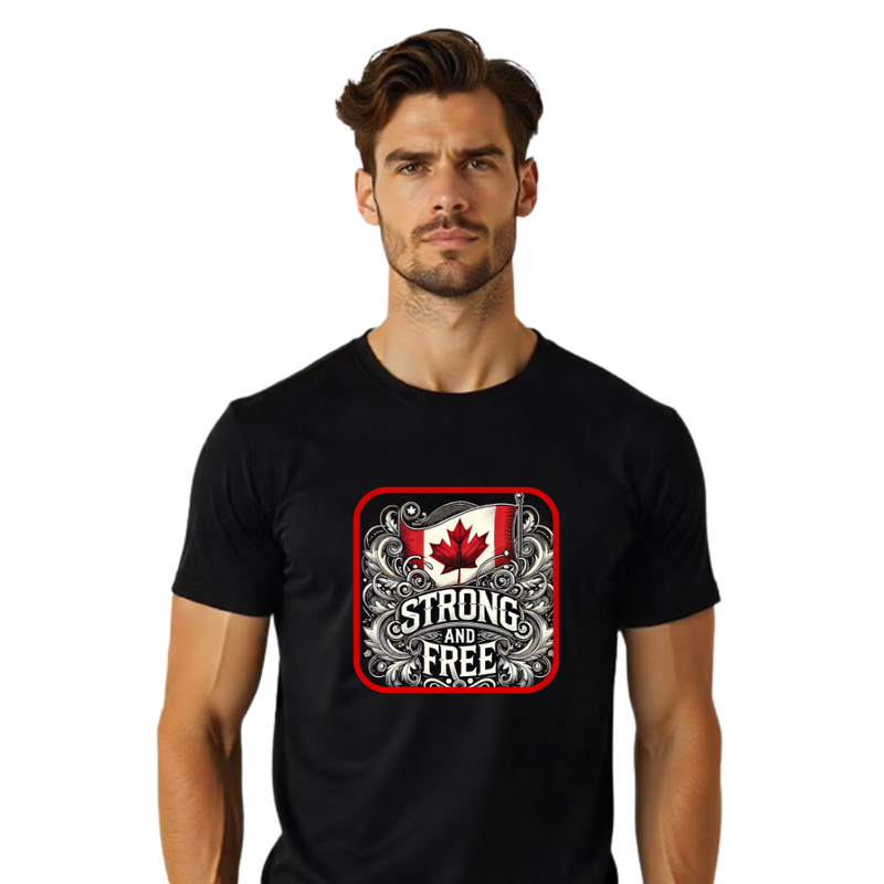 Strong and Free - Sustainable Cotton T-shirt - Men