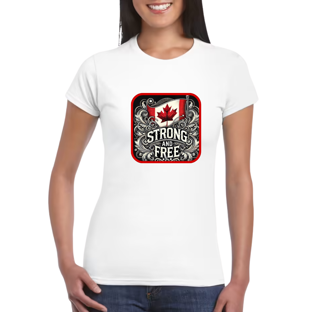 Strong and Free - Sustainable Cotton T-shirt - Women