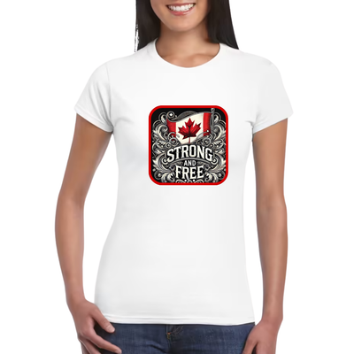 Strong and Free - Sustainable Cotton T-shirt - Women
