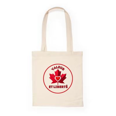 Valeur et liberté (circular) - Eco-friendly cotton tote bag