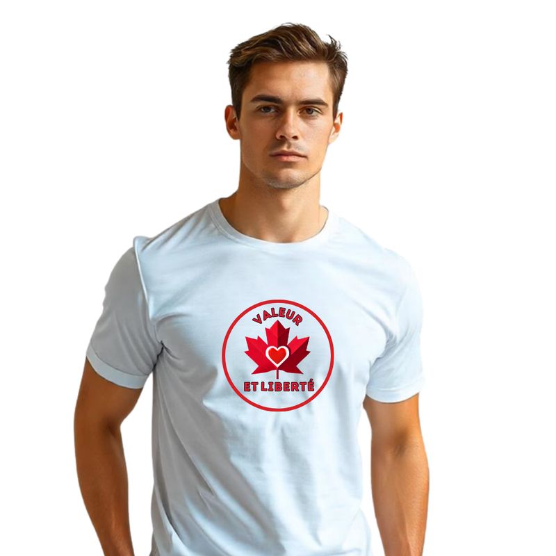 Valeur et liberté (circular) - Sustainable Cotton T-shirt - Men
