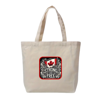 Strong and Free - Eco-friendly cotton tote bag