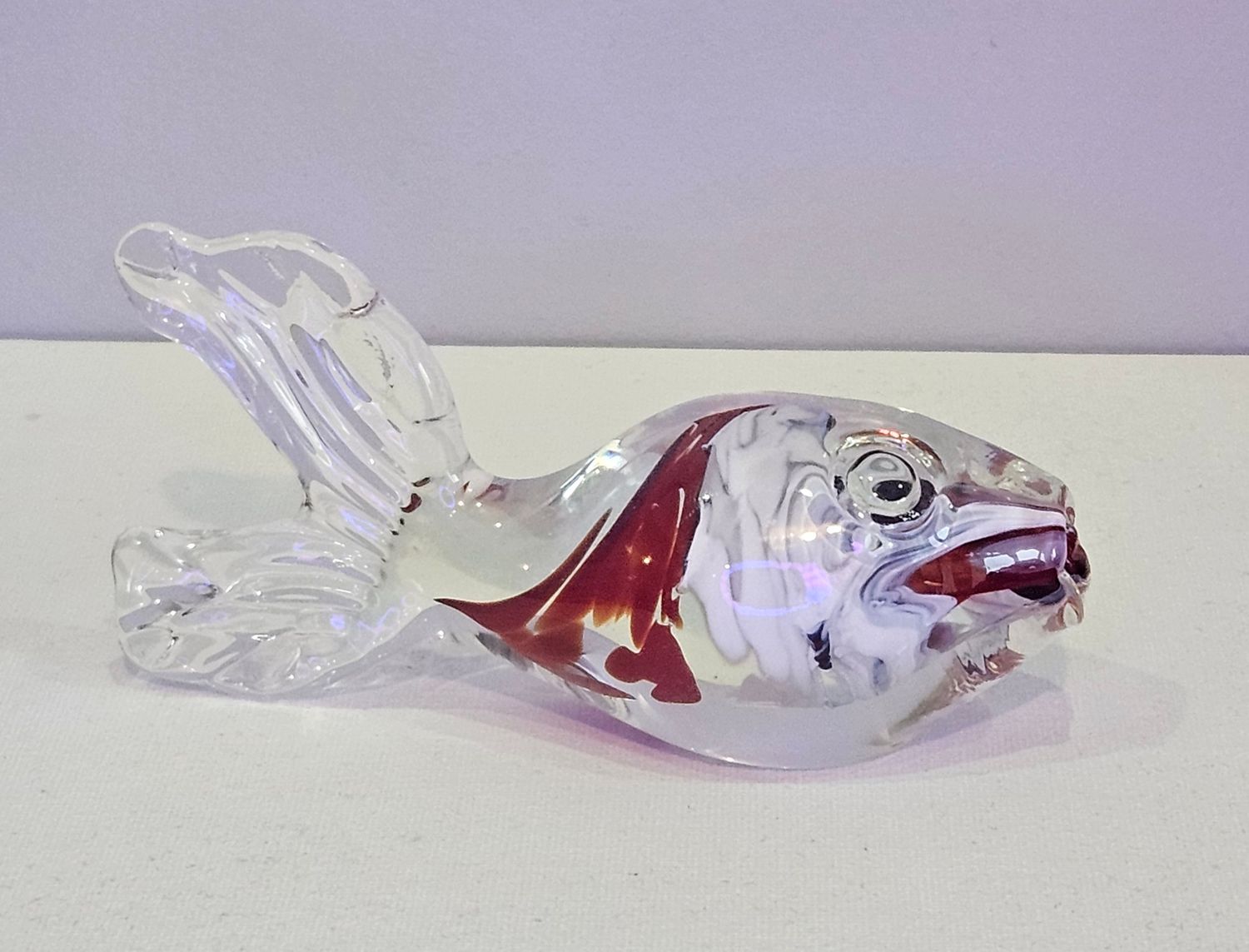 poisson en verre ( soufflé artisanalement )