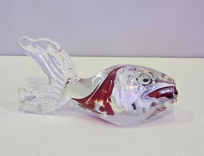 poisson en verre ( soufflé artisanalement )