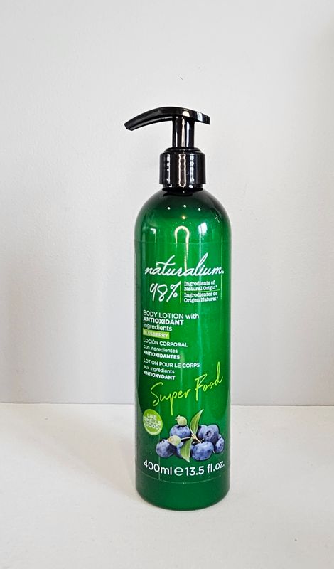 lotion corporelle avec  pompe a la MYRTILLE 400ml