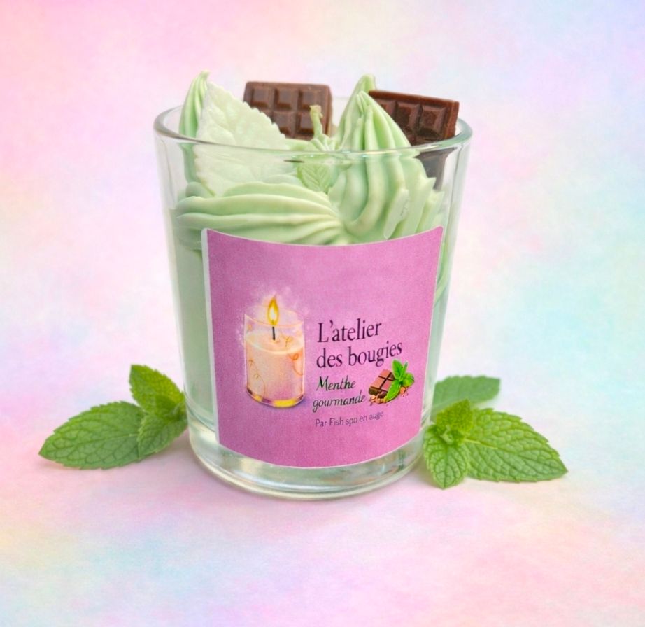 BOUGIE MENTHE GOURMANDE 175GR