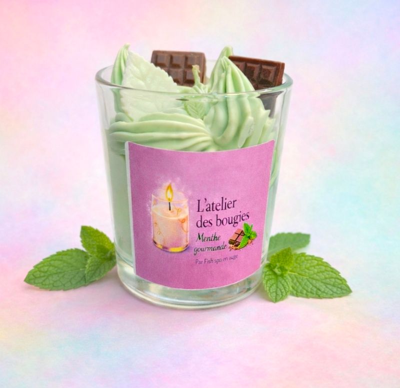 BOUGIE MENTHE GOURMANDE 175GR