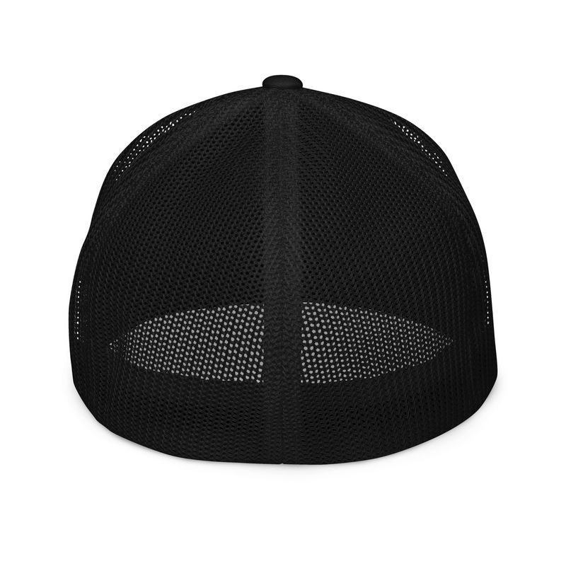 The Back Forty logo closed-back trucker cap