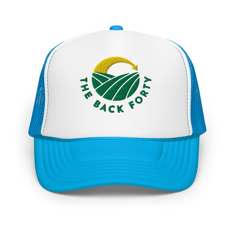 The Back Forty logo foam trucker hat - snap back