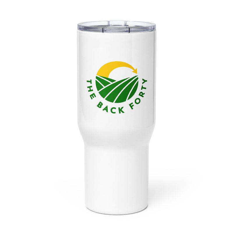 Travel mug with a handle