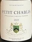 Henri de Bareuil Petit Chablis 2023 750ML