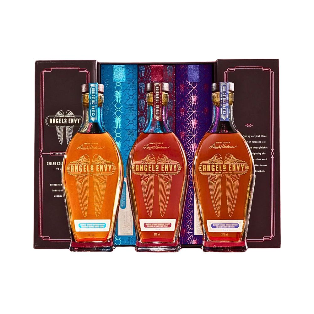 Angel&#39;s Envy Bourbon Cellar Collection Series 1-3 X 375ML