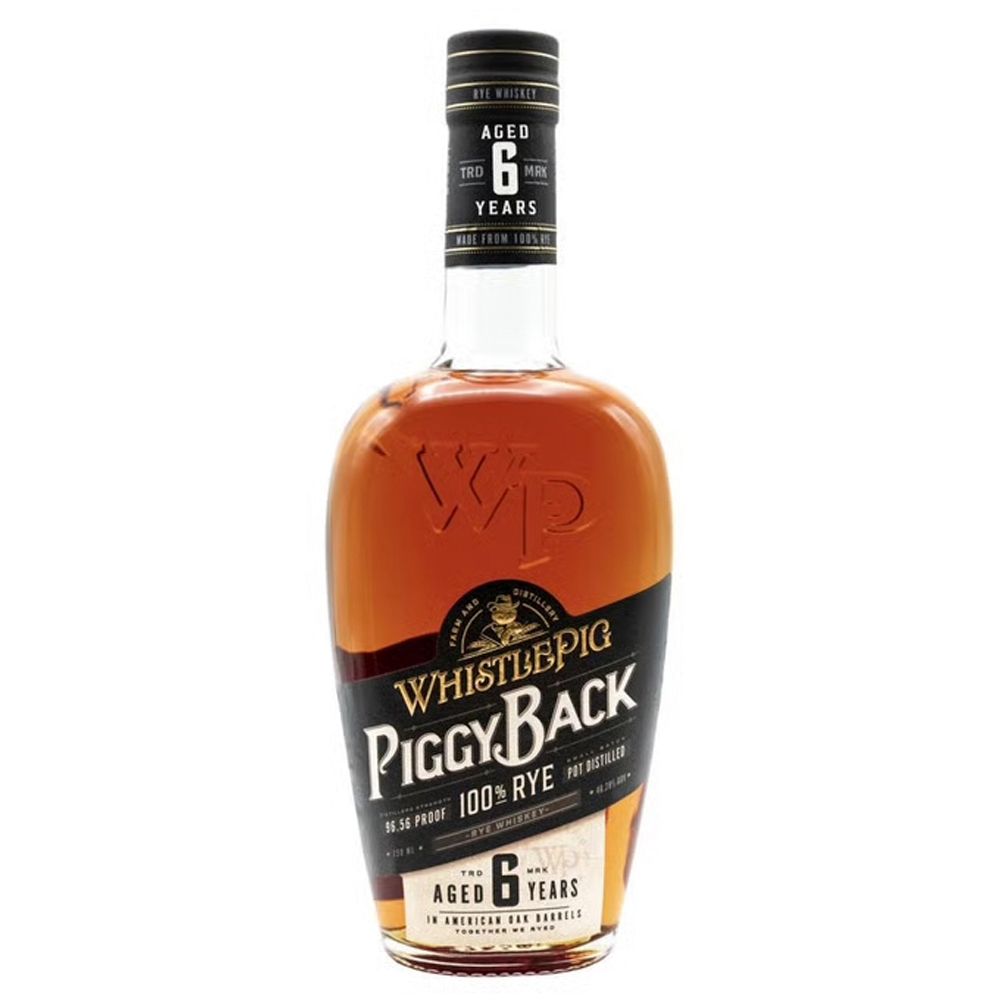 Whistlepig Rye Whiskey &quot;Piggy Back&quot; 6 Year 750ML