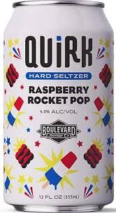 Boulevard Quirk Seltzer &quot;Raspberry Rocket Pop&quot; 12 oz can