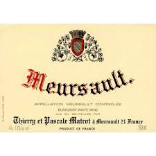 (375ML) 2022 Domaine Thierry et Pascale Matrot, Meursault, Burgundy - 375ML