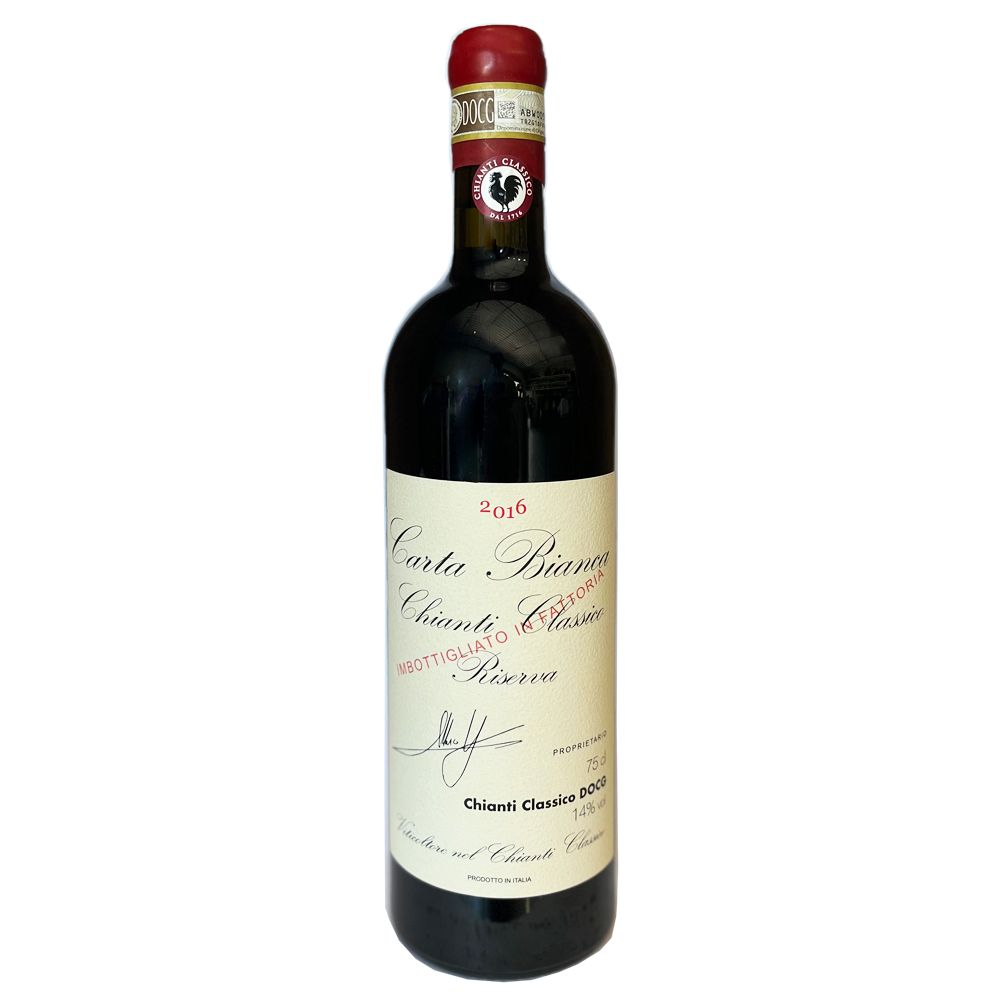 2016 Carta Bianca Chianti Classico Riserva, Tuscany - 750ml