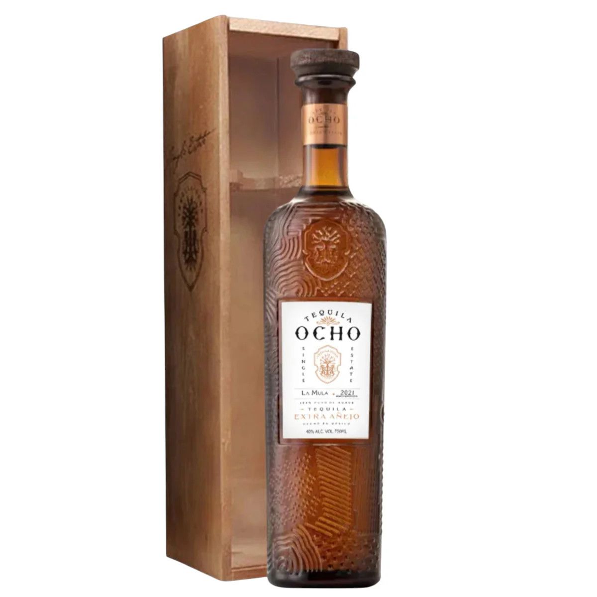 Tequila Ocho Extra Anejo "La Mula" 750ML