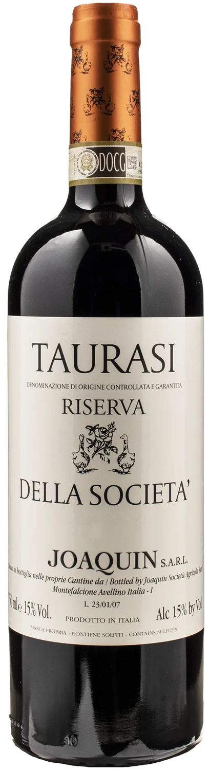 2015 Joaquin 'Della Societa,' Taurasi Riserva, Italy DOCG - 750ML