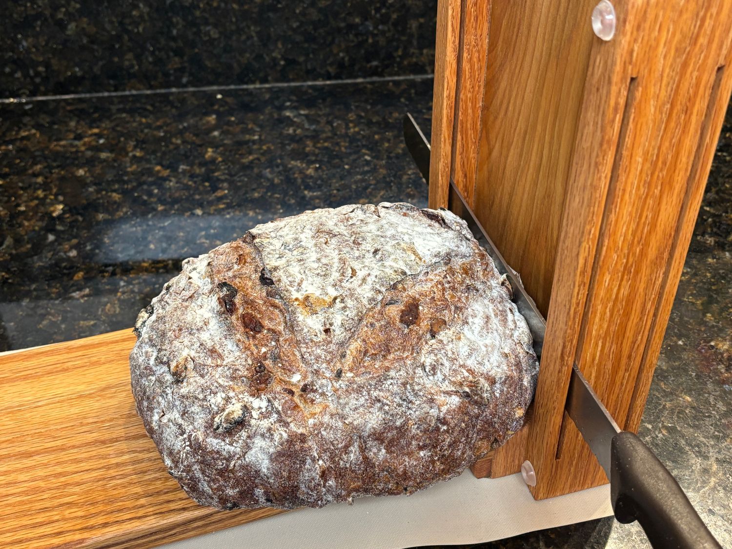 Hand Crafted Bread Slicing Guide Horizontal/Vertical MINI 2 CUT Slice Thickness 3/8 &amp; 1/2-inch  Loaf Width or Height up to 5 1/2-inches