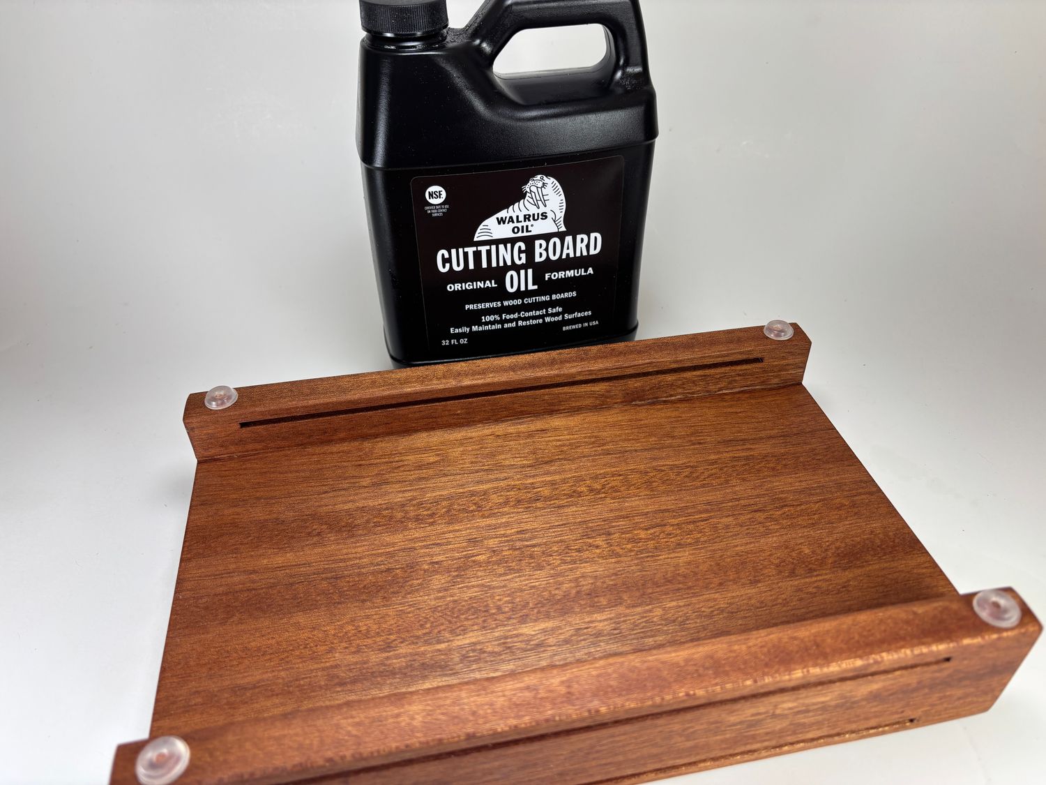 Mahogany Hand Crafted Bread Slicing Guide Horizontal MINI TWO CUT 3/8 and 1/2-inch Slices  Max Loaf Width or Height 5 1/2-inches  Mystery Lathe