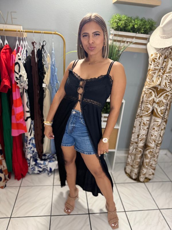 Black Tunic Top