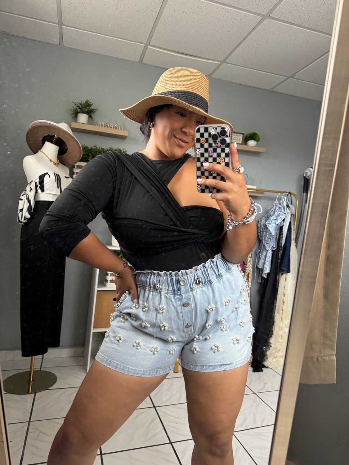 Pearl Denim Short