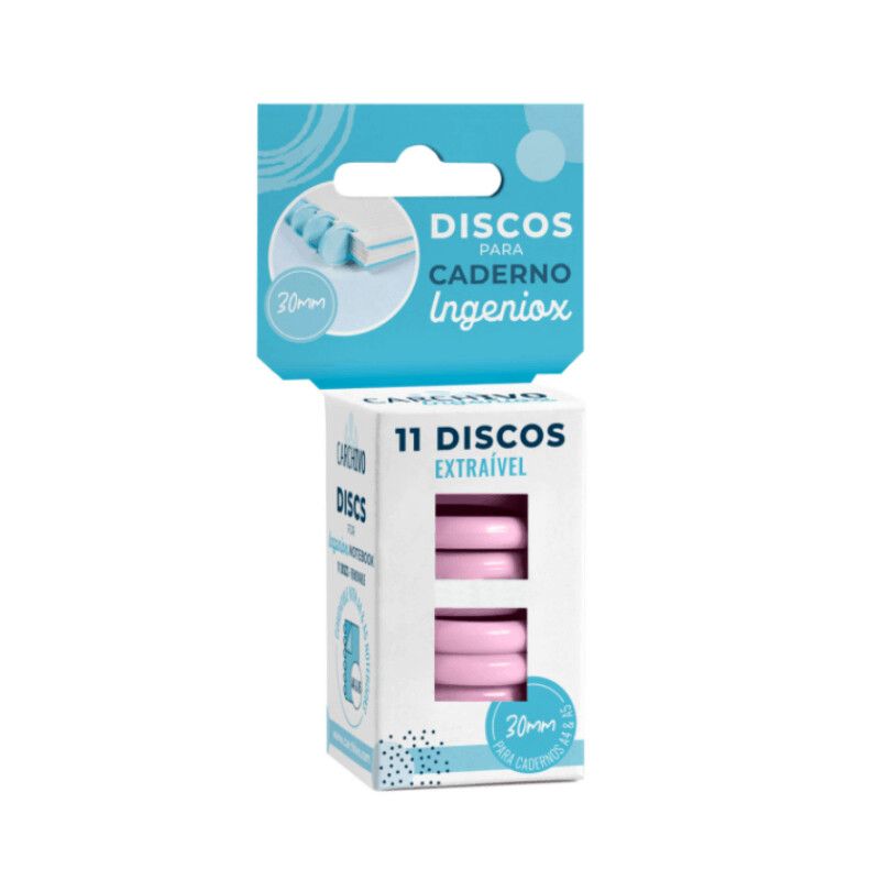 11 Discos p/ Caderno Intelig​. Carchivo Ingeniox - Rosa