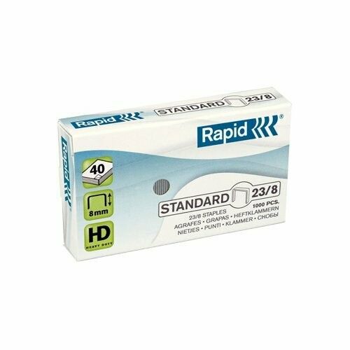 Agrafos Rapid Standard HD nº23/8 Galvanizados