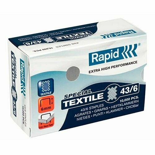 Agrafos Rapid Têxtil nº43/6