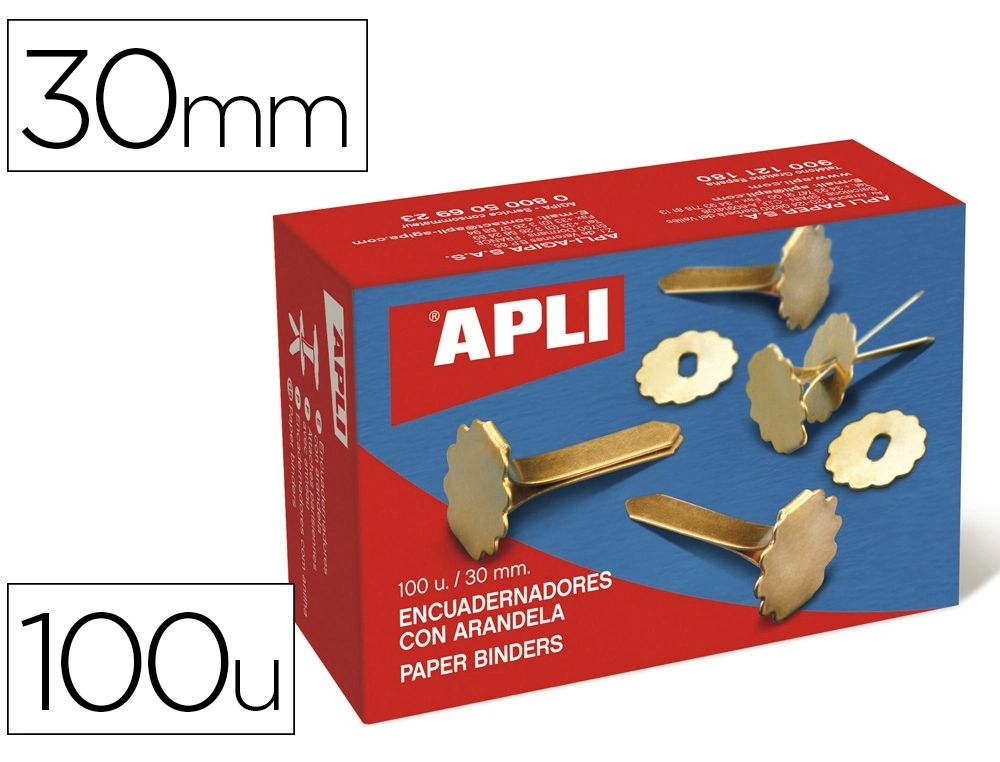 Ataches Apli Metal c/ anilha 30mm