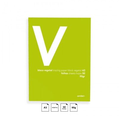 Bloco Papel Vegetal Ambar A3