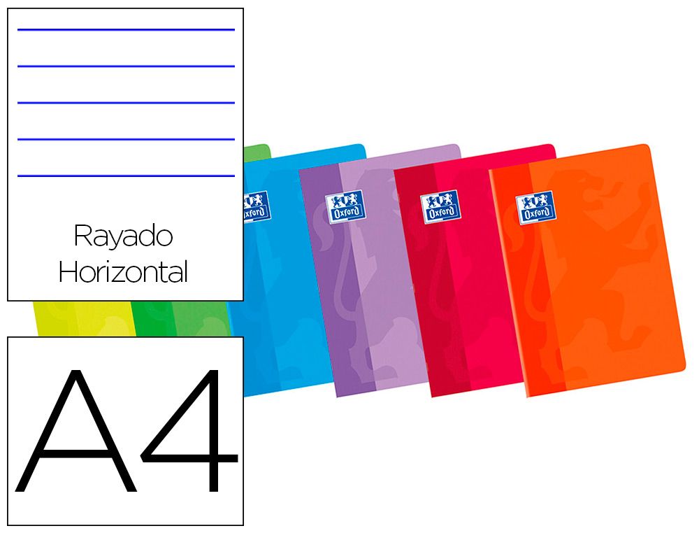Caderno A4 Oxford Easybook, Folha:: Pautada