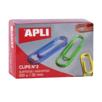 Clips Metálicos Nº2 Coloridos APLI