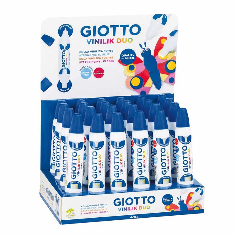 Cola Branca Giotto Vinilik Stic Duo