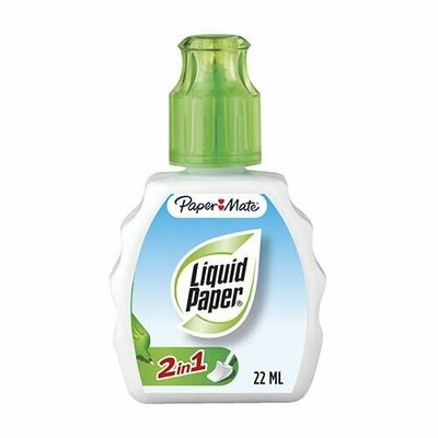 Corretor 2 in 1 Paper Mate Liquid Paper  22ml