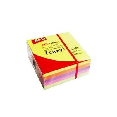 Cubo Notas Aderentes APLI Funny 51x51mm.