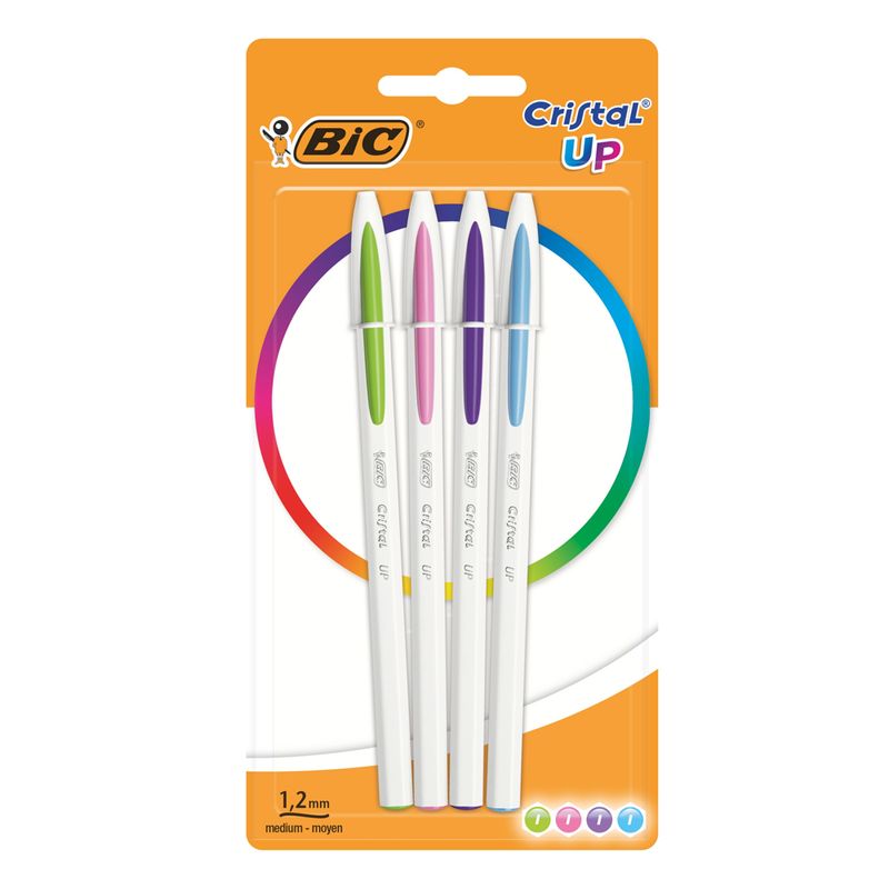 Esferográfica BIC Cristal UP Blister 4un