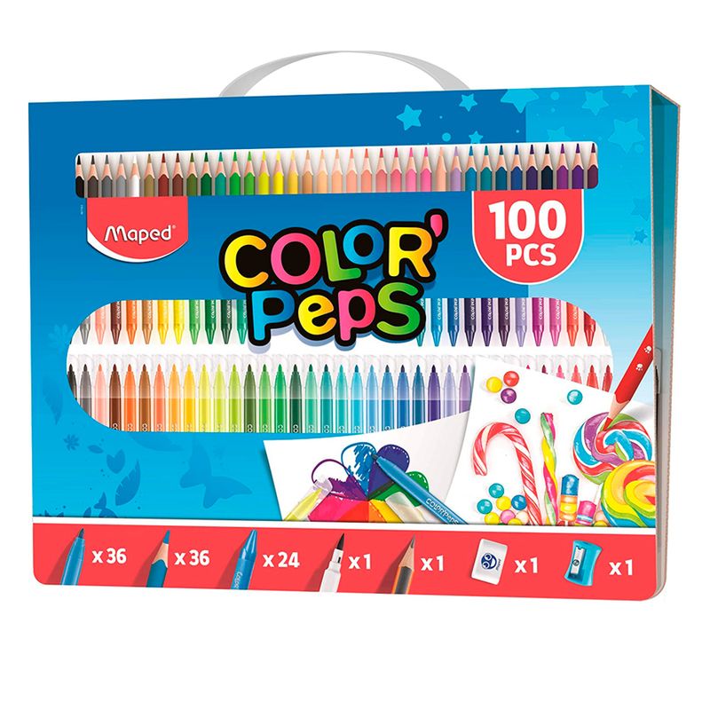 Estojo Artes Maped Color Peps Kit 100