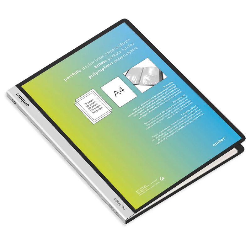 Catálogo Portfólio A4 Ambar Capa Personalizável