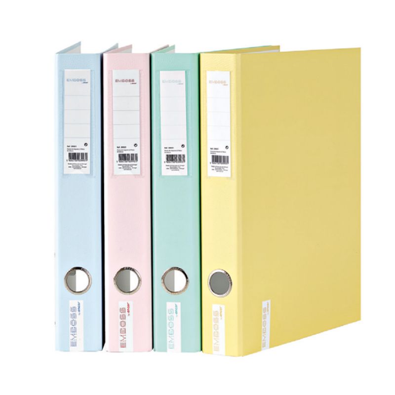 Pasta Arquivo Ancor Emboss LE A4 Pastel