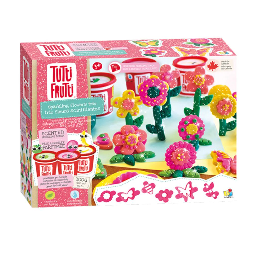 Plasticina Tutti Frutti Trio Flores e Borboletas
